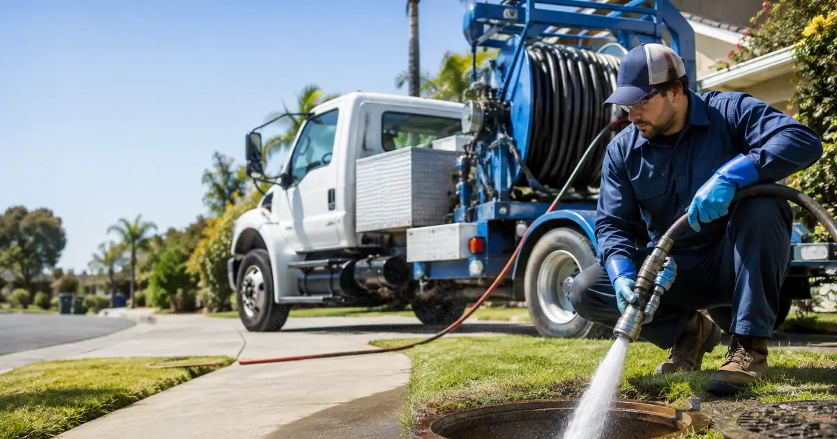 Hydro jet sewer cleaning Lompoc