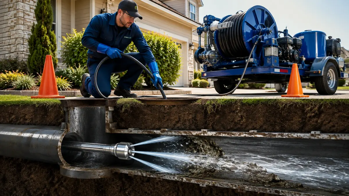 Main Sewer Line Hydro Jet Cleaning in Lompoc