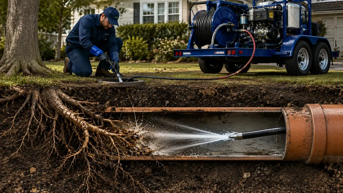 Tree Root Removal with Hydro Jetting in Lompoc
